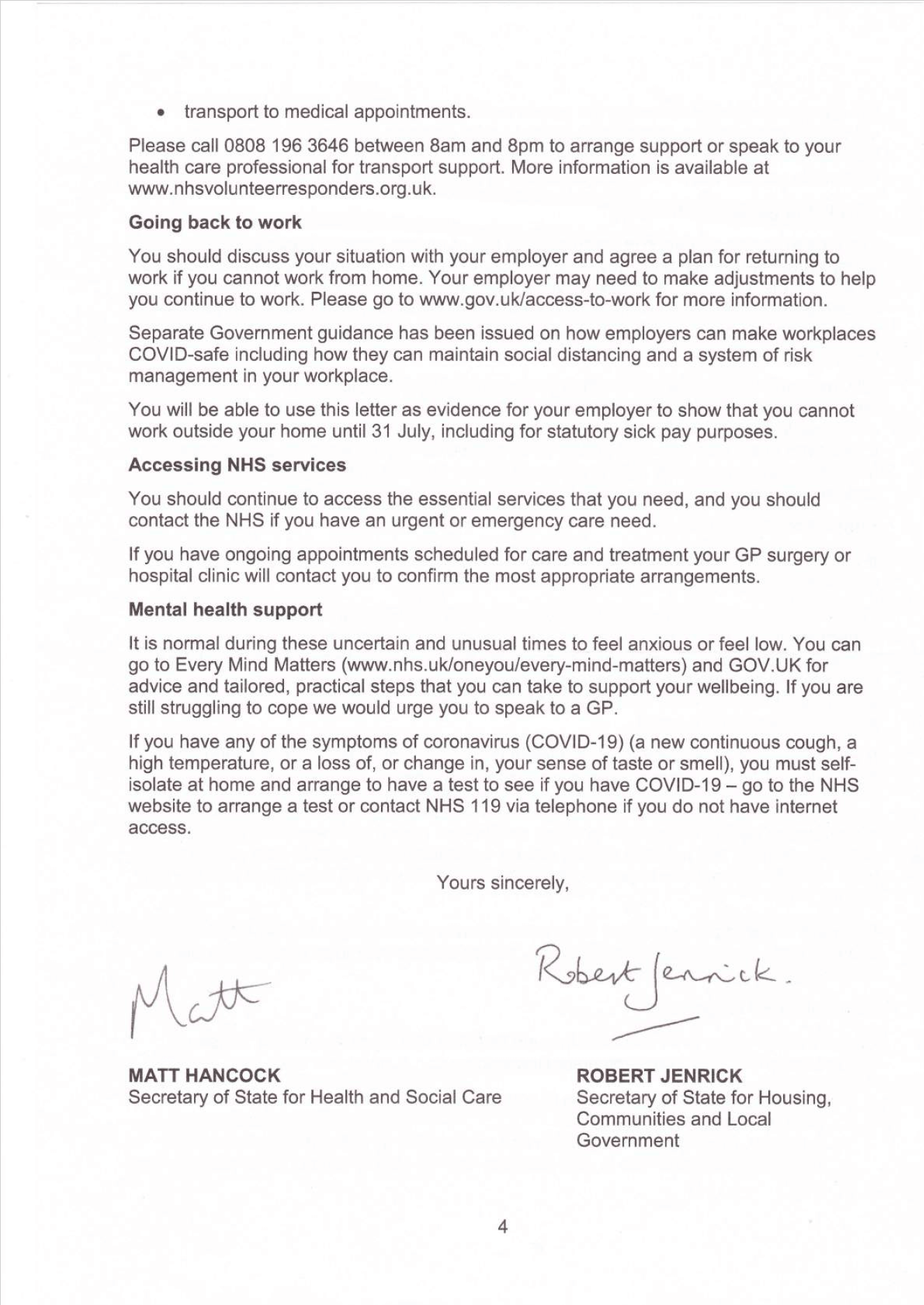 Govt 22nd June shielding letter 4